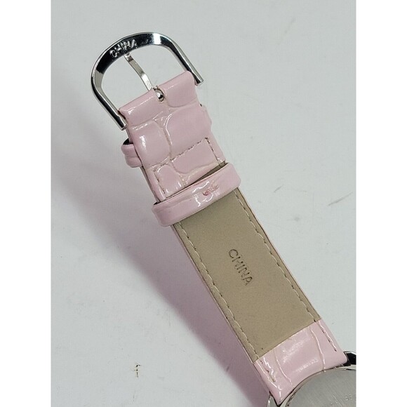 Adrienne Quartz ADR057 Womens Watch Pink Band Diamond Jewel Trim New Battery - Picture 11 of 13